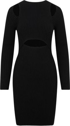SIMKHAI Knitted Kleedjes - Dames - Kleedjes - Zwart - M - Katoen - Kleedjes