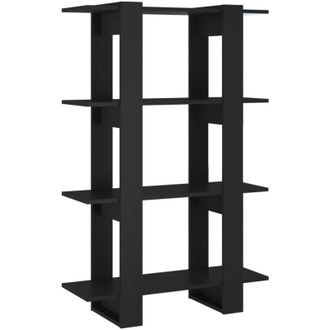 vidaXL Vidaxl - Estanter&iacute;a De Libros/divisor De Espacios Negro 80x30x123,5 Cm