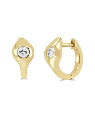 Sabrina Designs 14K 0.29 Ct. Tw. Diamond Huggie Earrings