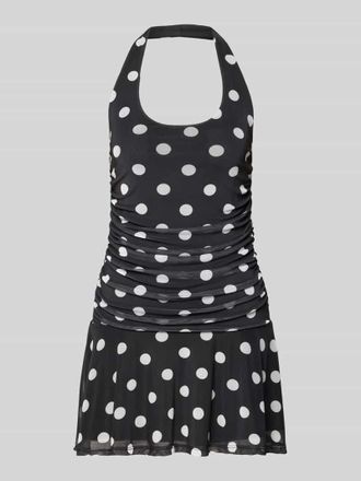 Noisy May Neckholder-Minikleid im Allover-Look Modell DOTTIE in Black, Gr&ouml;&szlig;e XS