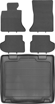 OEM Juego De Alfombrillas De Goma Para Coche Y Maletero Para Bmw Serie 5 F11 Estate (2013-2017)