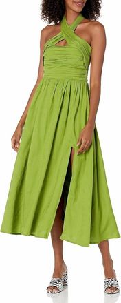 Astr Zaria Midi Dress In Avocado