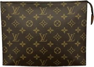 Louis Vuitton Pre-owned Clutches, male, Brown, Size: ONE SIZE Pre-owned Monogram Poche Toilette 26 Pouch
