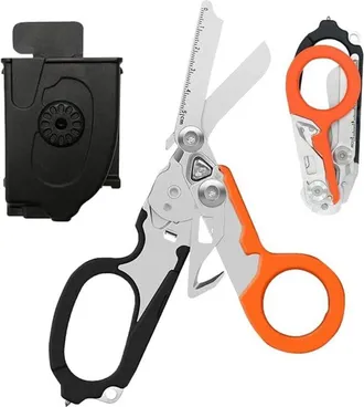 OEM Ciseaux De Secours - Acero Inoxidable - 6 En 1 Con Brisa Vidrios Y Funda K - 1 Unidad