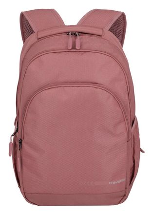 Travelite Laptoprucksack TRAVELITE KICK OFF Rucksack L, Damen, Gr. B/H/T: 31cm x 45cm x 16cm, rosa (ros&eacute;), Polyester, unifarben, Basic, Rucks&auml;cke Laptoprucksack