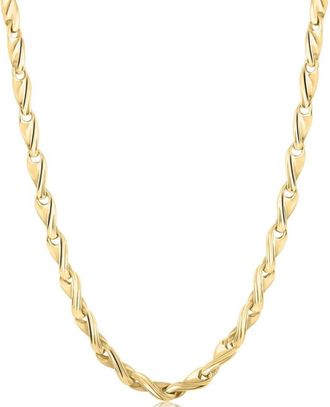 Pompeii3 Solid 14k Yellow Gold Mens 22 Chain Necklace 49 Grams 4mm Thick