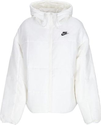 Nike Thermic Classic Puffer Down Jas - Dames - Ski Jassen - Wit - L - Polyester - Fitness