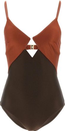 Zimmermann Aster Diamond Wire 1PC - Dames - Bodies - Bruin - L - Nylon - Tops