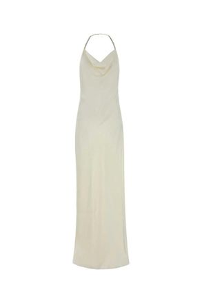 Stella McCartney Off White Cowl Neck Full Length Dress