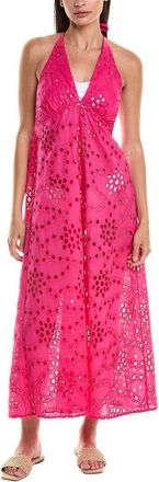 Natori Cotton Eyelet Halter Dress