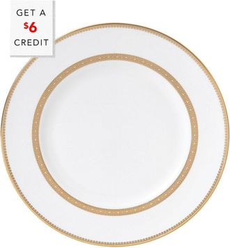 Wedgwood Vera Wang For Wedgwood 10.75In Vera Lace Gold Dinner Plate With $6 Credit