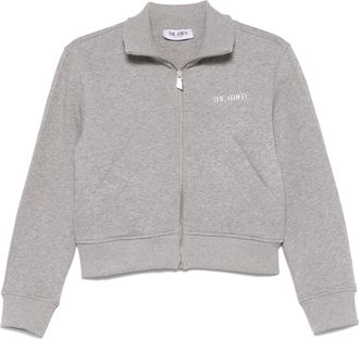 The Attico Grey Cropped American Fleece Jacket