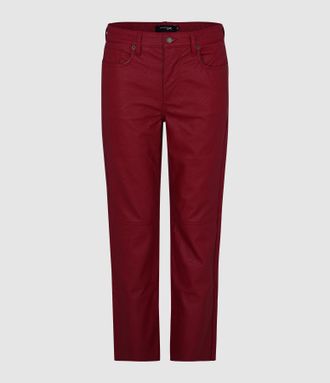 Jeanne Vouland Pantalon Gabryel Similicuir Rouge