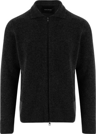 Tagliatore Wol-Katoen Blend Trui - Heren - Vesten - Zwart - XL - Katoen - Truien & Vesten