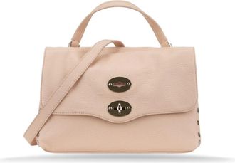 Zanellato Schoudertas van generfd leer - Dames - Handtassen - Roze - ONE Size - Leer - Tassen