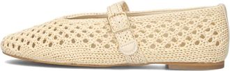 Inuovo Inuovo, Schoenen, Dames, Beige, 39 EU, Linnen, Beige Ballerina Sandalen voor Zomer