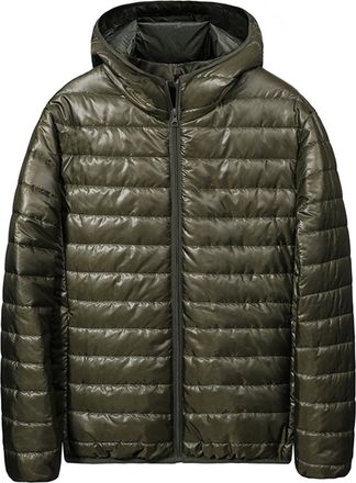 Generic Mens Winter Jackets Sport Full Zip Outdoor Waterproof Jackets Hooded Padded Jacket Winter Warm Quilted Jacket Down Coats Plus Size Lightweight Jacket 