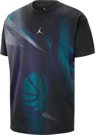 Nike Mens Charlotte Hornets Basketball T-Shirt in Black | IO6358-010