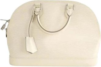 Louis Vuitton Pre-owned Alma Handtas - Dames - Vintage Handtas - Beige - ONE Size - Leer - Vintage