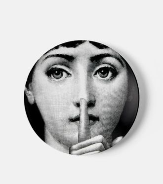 Fornasetti Piatto da parete Tema e Variazioni n.334 in porcellana