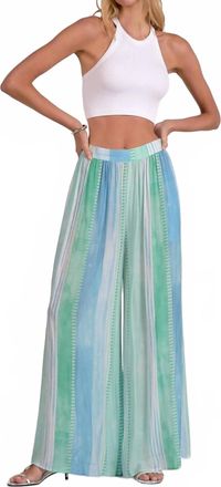 Elan The Riviera Refraction Pants In Blue