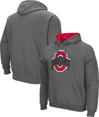 Colosseum Mens Colosseum Charcoal Ohio State Buckeyes Arch & Logo 3.0 Pullover Hoodie at Nordstrom, Size Medium
