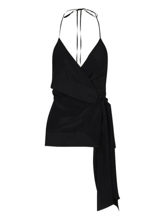 Johanna Ortiz Gentle wrap top - Black