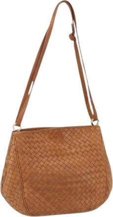 Bottega Veneta Pre-owned Shoulder Bags, female, Brown, Size: ONE SIZE Pre-owned Vintage Shoulder Bag