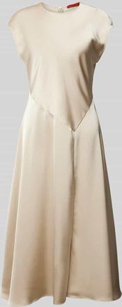 Max & Co. Midikleid mit Kapp&auml;rmeln Modell LEGUME in Sand, Gr&ouml;&szlig;e 40