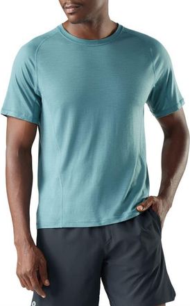 Smartwool Active Ultralight Performance T-Shirt in Dusty Teal at Nordstrom, Size X-Large
