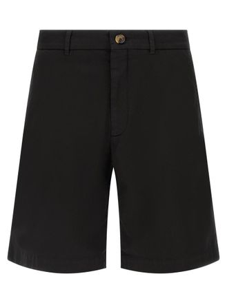 Brunello Cucinelli Black American Pima Cotton Bermuda Shorts