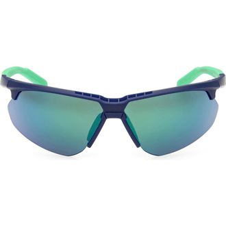 adidas 79mm Geometric Sunglasses in Mirror Violet /Clear Lenses at Nordstrom