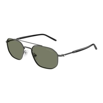 Montblanc Mb0481S 003 Sunglasses - male - MONTBLANC - Sunglasses - Gray - 55 MM - Accessories