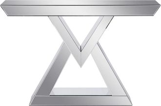 Pascal Morabito Mesa consola efecto madera plateado