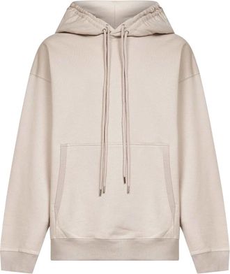 Dries Van Noten Hoodies & sweatvesten, Heren, Wit, L, Katoen, Roze Hoodie met Kangoeroezak