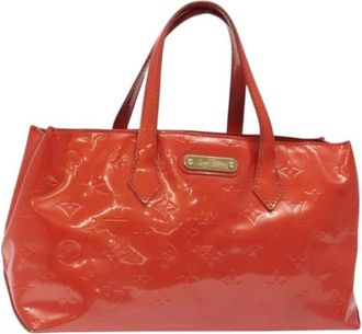 Louis Vuitton Tweedehands leren Louis Vuitton tassen - Dames - Vintage Shopper - Oranje - ONE Size - Leer - Vintage