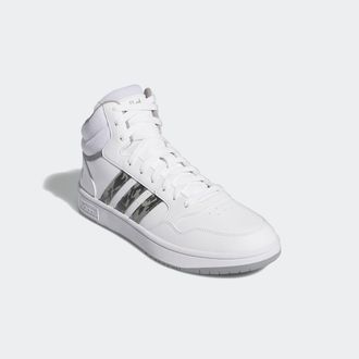 adidas Sneaker ADIDAS SPORTSWEAR HOOPS 3.0 MID, Herren, Gr. 42,5, weiss (ftwwht, grausix, chsogr), Synthetik, Textil, Schuhe Sneaker