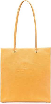 Fendi Pre-owned Womens Vintage Leather Tote Bag - Orange - One Size