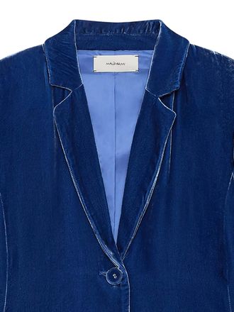 Maliparmi buttoned jacket - women - Viscose/Silk/Polyester - 44 - Blue