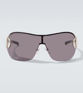 Gucci Sign shield sunglasses