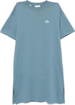 Lacoste Abito modello T-shirt in jersey di cotone - Blu
