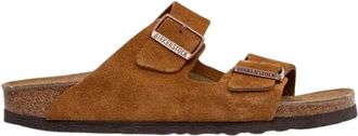 Birkenstock Arizona Narrow Fit - Dames - Schoenen - Bruin - Maat: 38 EU Leer