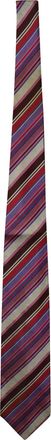 Versace Striped Tie in Multicolor Silk