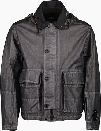 C.P. Company Mens Rafia Mille Goggle Jacket - Grey - Size: Regular/36