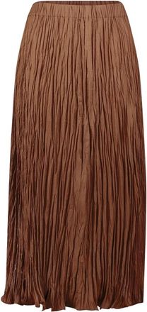 Betty Barclay Rokken, Dames, Bruin, 2Xl, Plooirok met elastische taille