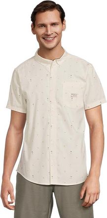 Rvca Exotica Seersucker Short Sleeve Mens T Shirt White : 2XL, Cotton