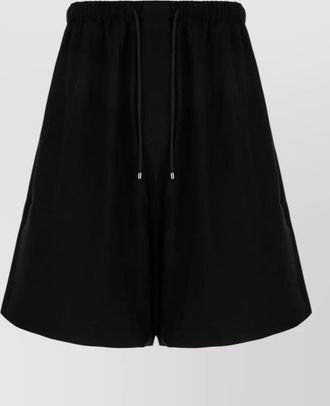 Laneus viscose bermuda shorts featuring back pocket