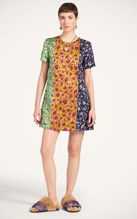 La DoubleJ Mini Swing Dress in Honeysuckle Tricolor Jacquard at Nordstrom, Size X-Small