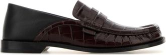 Loewe Two Tone Leather Campo Loafers