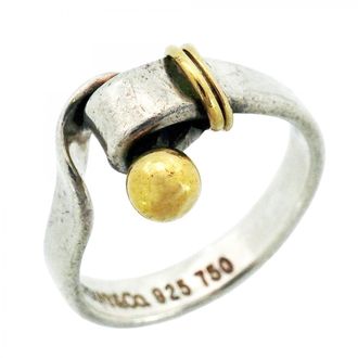 Tiffany & Co. Yellow Gold (18K) Silver 925 Band Ring (Pre-Owned)
